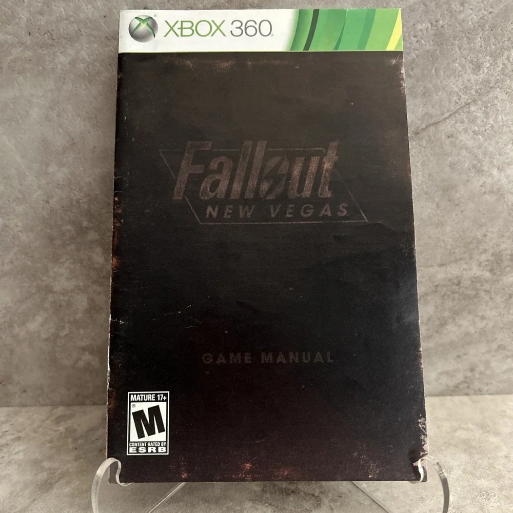 Fallout New Vegas Microsoft Xbox 360 Instruction Manual Only